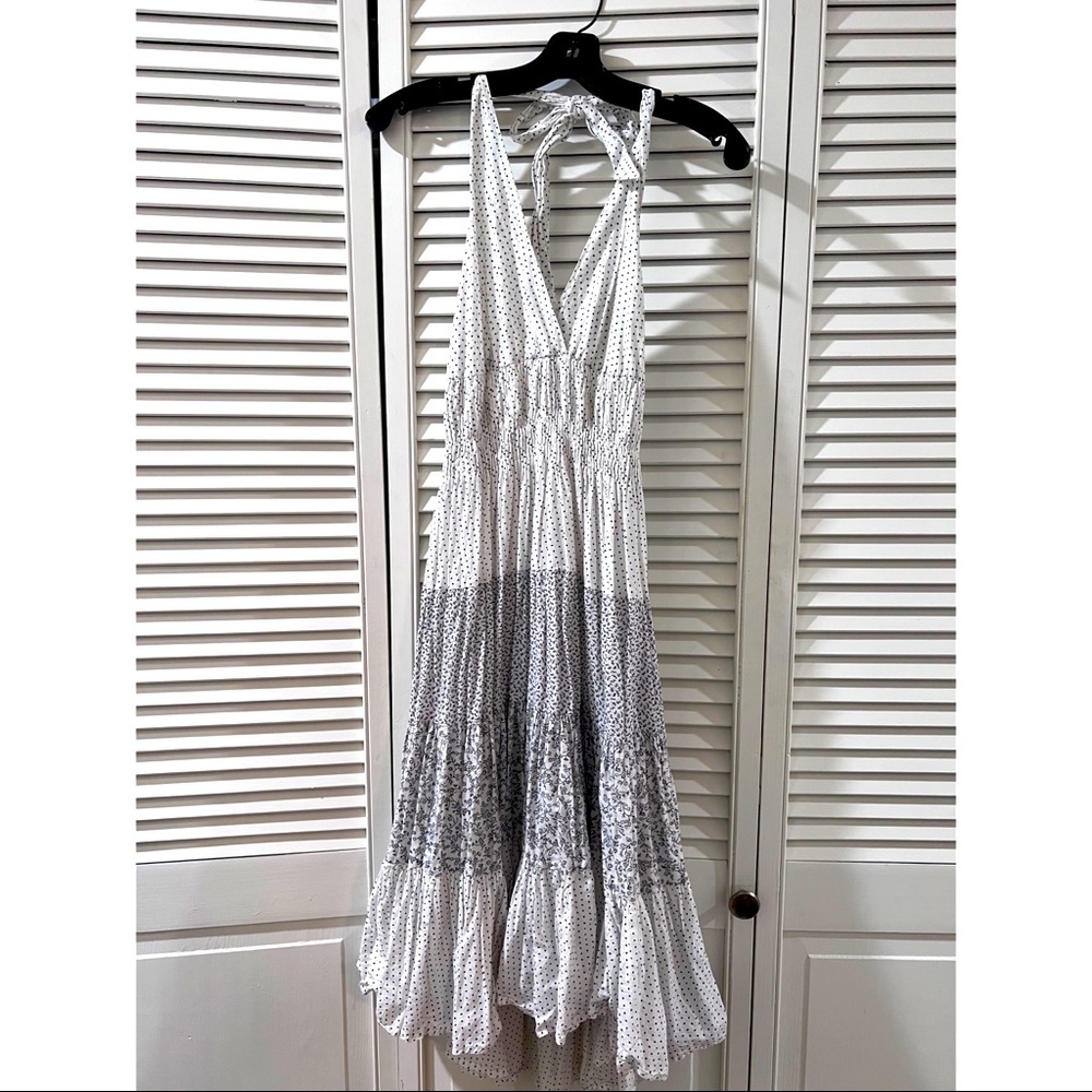 Multi-Print Halter Dress